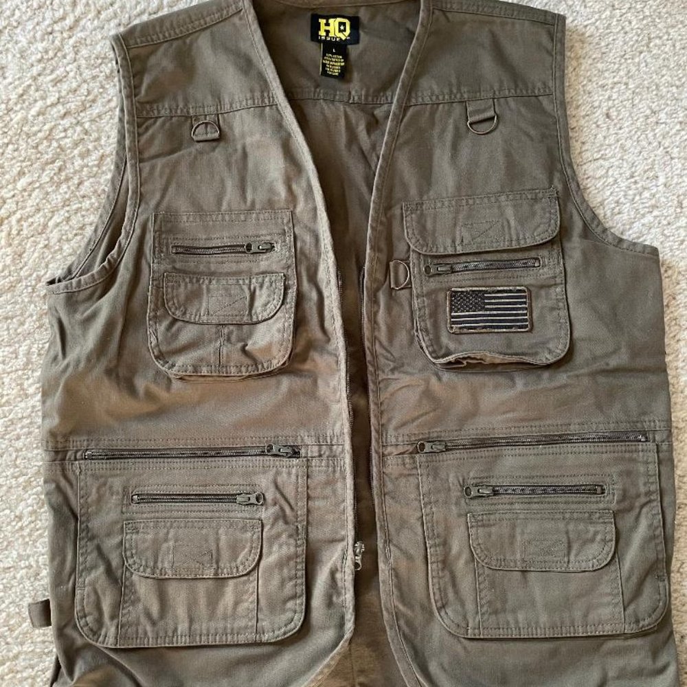 HQ ISSUE Men's Concealment Vest, Size L, Color Olive Drab